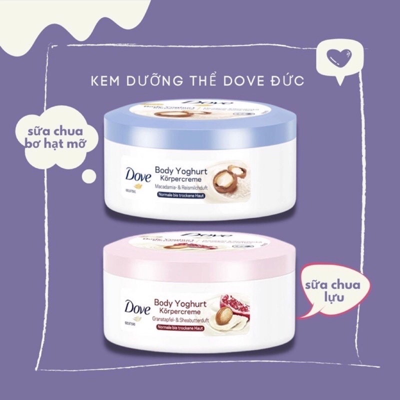 Kem dưỡng thể Dove Silky Nourishing Body Cream giữ ẩm làm trắng da toàn thân lâu trôi 300ml