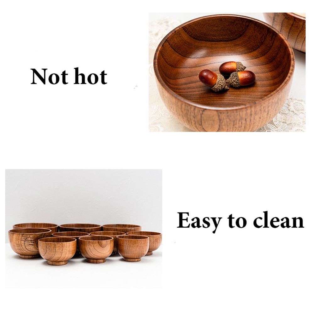 Tô Gỗ Tự Nhiên 7 Kích Thước Phong Cách Nhật Bản Cho Nhà Bếp