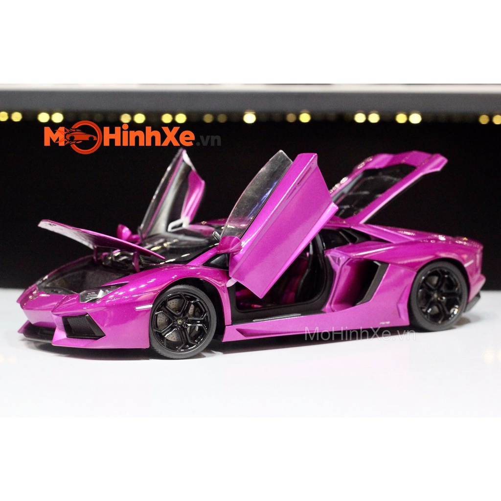 MÔ HÌNH XE LAMBORGHINI AVENTADOR LP700-4 1:18 WELLY - FX