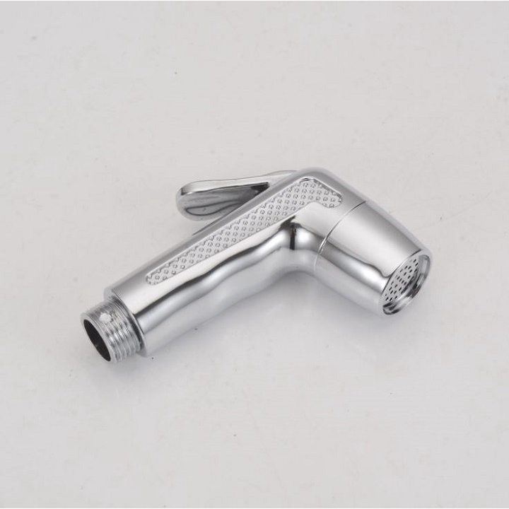 Bộ vòi xịt vệ sinh mẫu Dương chất liệu nhựa ABS mạ Crom sáng bóng, dây inox 120cm chống xoắn, gác cài vuông - QM.PK030B3