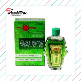Dầu gió xanh con ó mỹ 2 nắp eagle brand medicated oil 24ml