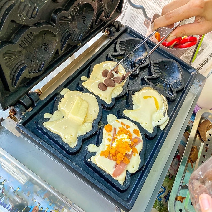 Máy Nướng 6 Con Cá Nhật Bản Taiyaki Fy112 Japanese Fish Type Waffle Maker Electric 220v Machine