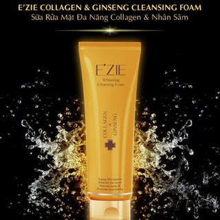 [Mỹ Phẩm E'ZIE]- Sữa Rửa Mặt Chiết Xuất Từ Collagen và Nhân Sâm