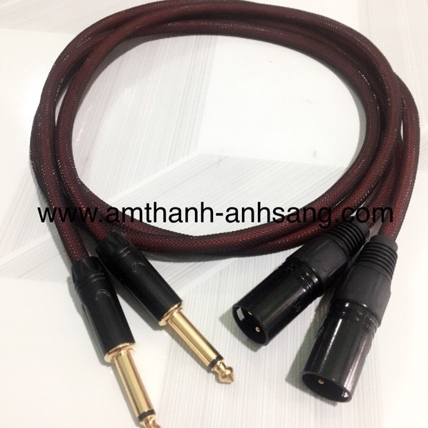 Dây canon đực ra 6Ly 02 dây tín hiệu âm thanh