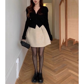 Chân váy dạ xoè dáng chữ A