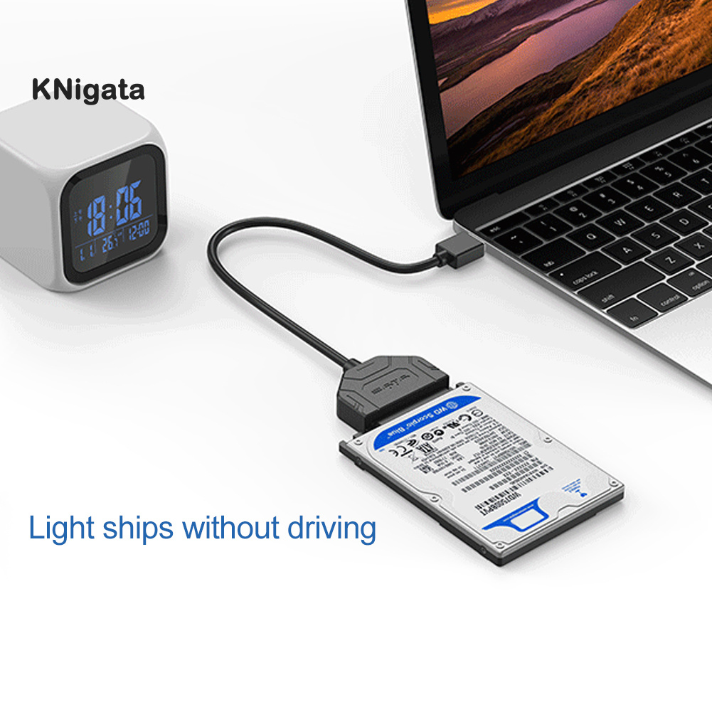 {KNK} Portable SATA to USB 3.0 2.5/3.5 inch Hard Drive SSD HDD Converter Adapter Cable