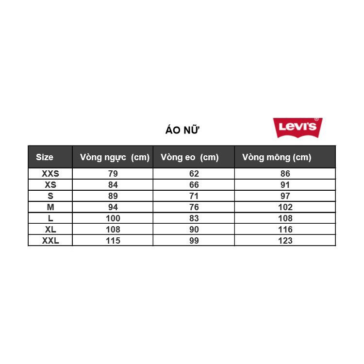 Áo Thun Nữ Levi's size L chính hãng