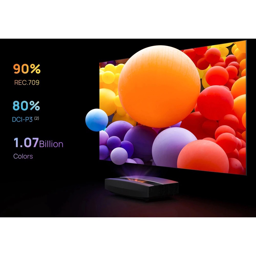 [Mã ELCL12 giảm 12% đơn 10TR] Máy chiếu XGIMI Aura 4K UHD | Laser DLP | Android TV 10 | 2400 Lumens | BH 12 tháng