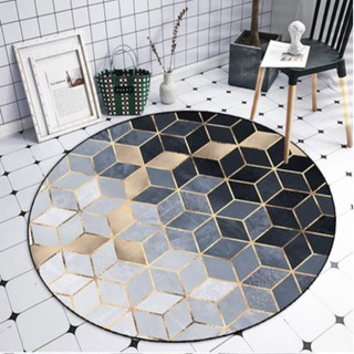 Thảm tròn trang trí nhà HEXAGON cao cấp 1m6