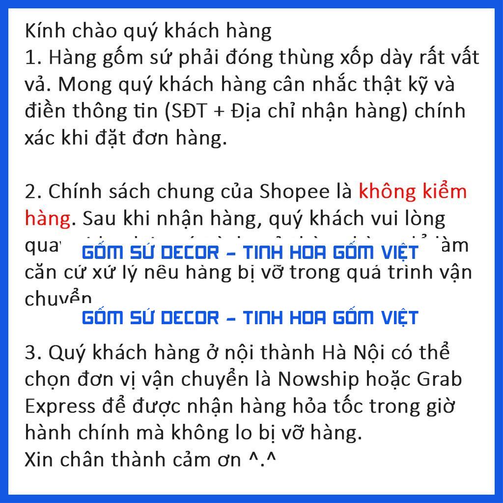 Lọ hoa men mát dáng chân váy cao 25cm - Bát Tràng - nhiều màu