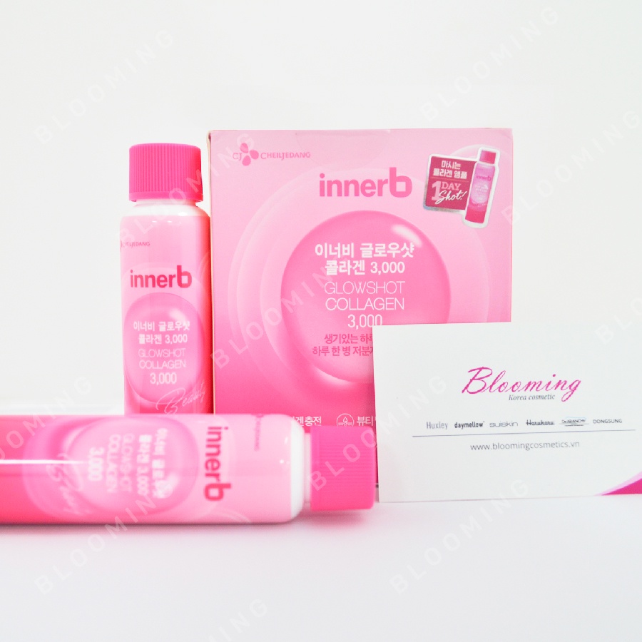 Combo giữ ẩm da sáng mịn InnerB Aqua Rich DoubleUp & 4 hộp Collagen InnerB Glowshot | Thế Giới Skin Care