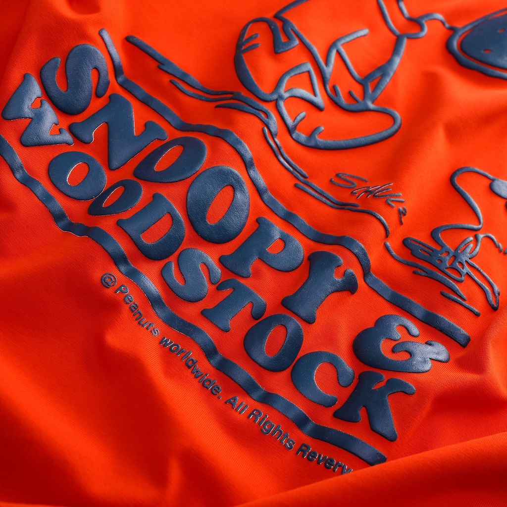 Áo thun thời trang unisex, họa tiết hoạt hình SNOPPY siêu cute, chất cotton dệt đồng bo cực đẹp 1991