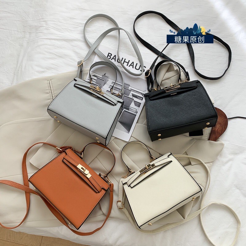 [ Tặng Khăn] Túi hm size 20 túi xách nữ hermes mini kèm khăn đeo chéo cực xinh