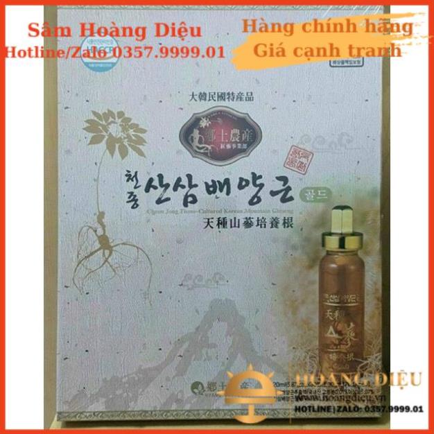 Sâm Hoàng Diệu - Nước Tinh Chất Hồng Sâm Núi Hàn Quốc Cheon Jong Tissue Hộp 30 Ống x 20ml