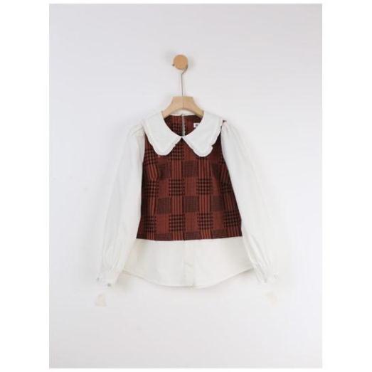 Áo sơ mi trắng giả Mix gile 1AO2144 ADORE DRESS