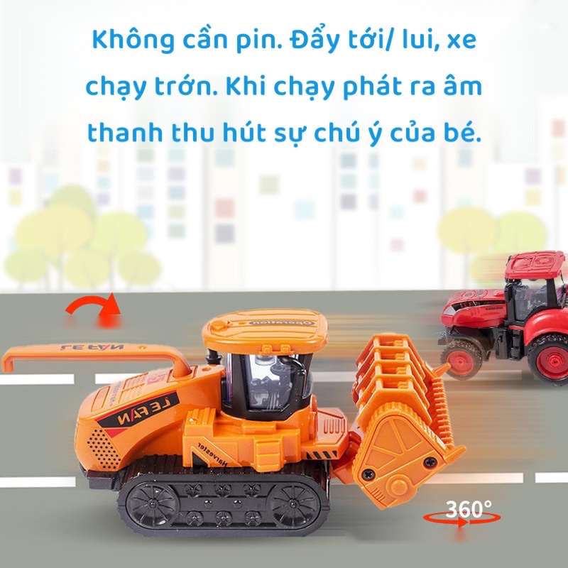 ĐỒ CHƠI MÔ HÌNH XE MÁY CÀY, XE CÔNG NÔNG 168-60