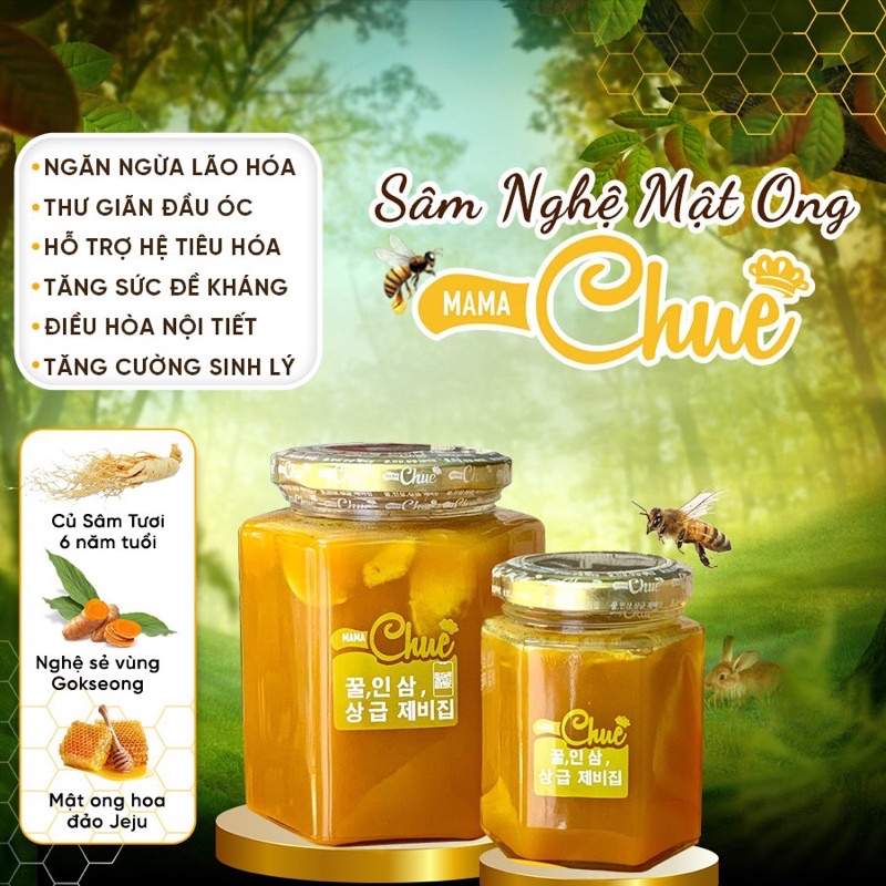 ( CẶP 500ML+200ML ) HÀNG CHÍNH HÃNG Sâm Nghệ Mật Ong Mamachue Hàn Quốc - CO153