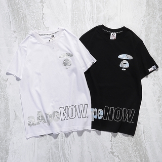 Aape Áo Thun Cotton Ngắn Tay In Họa Tiết Cổ Điển Dành Cho Nam Và Nữ