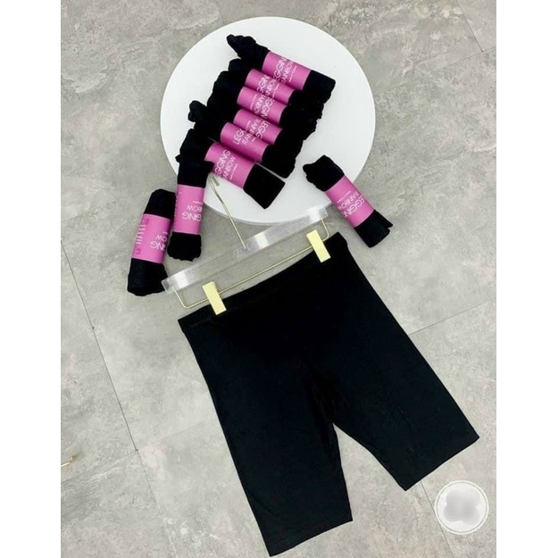 Quần legging nữ lửng nâng mông co dãn 4 chiều, Quần ngố đùi cạp chun co giãn tốt dáng ôm Size (S M L)