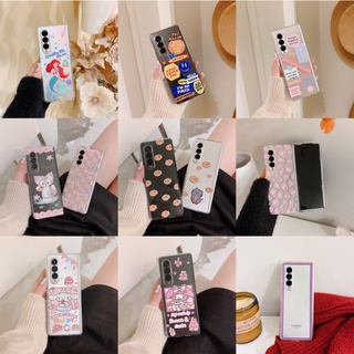 Ốp điện thoại cứng chống sốc họa tiết dễ thương cho Samsung Galaxy Z Fold 3 5G