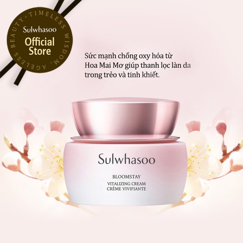 Có bill🇺🇸 Kem dưỡng sáng da Sulwhasoo Bloomstay Vitalizing Cream