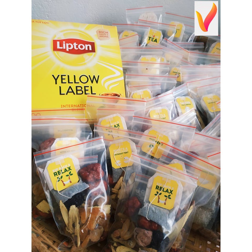 set 10 gói trà lipton thảo mộc cam thảo xí muội (1142)