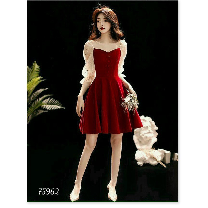 Đầm xoè vintage nữ siêu xinh , sang trọng , tôn dáng cho các nàng