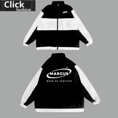 Áo bomber dù 2 lớp nam nữ marcus tay đen hàng tốt,chất lượng cao 467 clickfashion