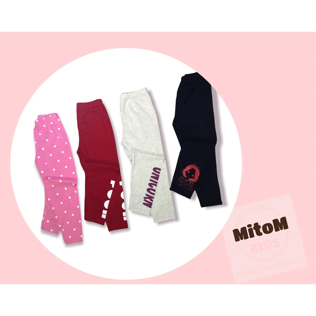 [SALE SỐC] Set 4 quần dài bé gái ♥️ FREESHIP ♥️ Chất thun cotton, thun gân mềm mịn, co giãn tốt, màu sắc tươi sáng