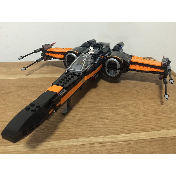 Lắp ghép Mô hình Star Wars Poe's X-Wing Fighter Xếp hình Phi Thuyền Tấn Công Cánh Chữ X