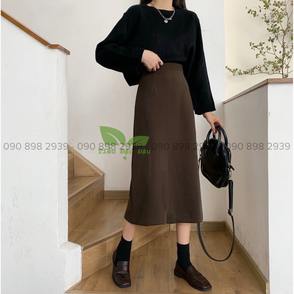 Chân váy dài chữ A cạp cao dài Lưng Xẻ Giữa Dáng Ullzang Thiết Kế Trẻ Trung  Siêu Hot Cực Xinh | BigBuy360 - bigbuy360.vn