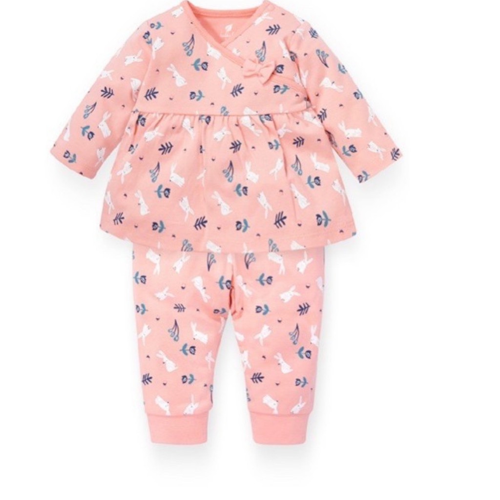 Lullaby- Bộ quần áo nỉ dài tay bé gái Raglan BT ( NH118B )