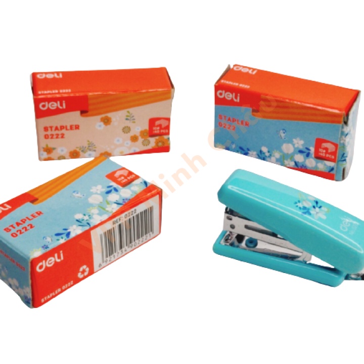 Dập Ghim Mini Deli E0222 Thiết Kế Nhỏ Gọn Dễ Sử Dụng Phù Hợp Khi Mang Theo