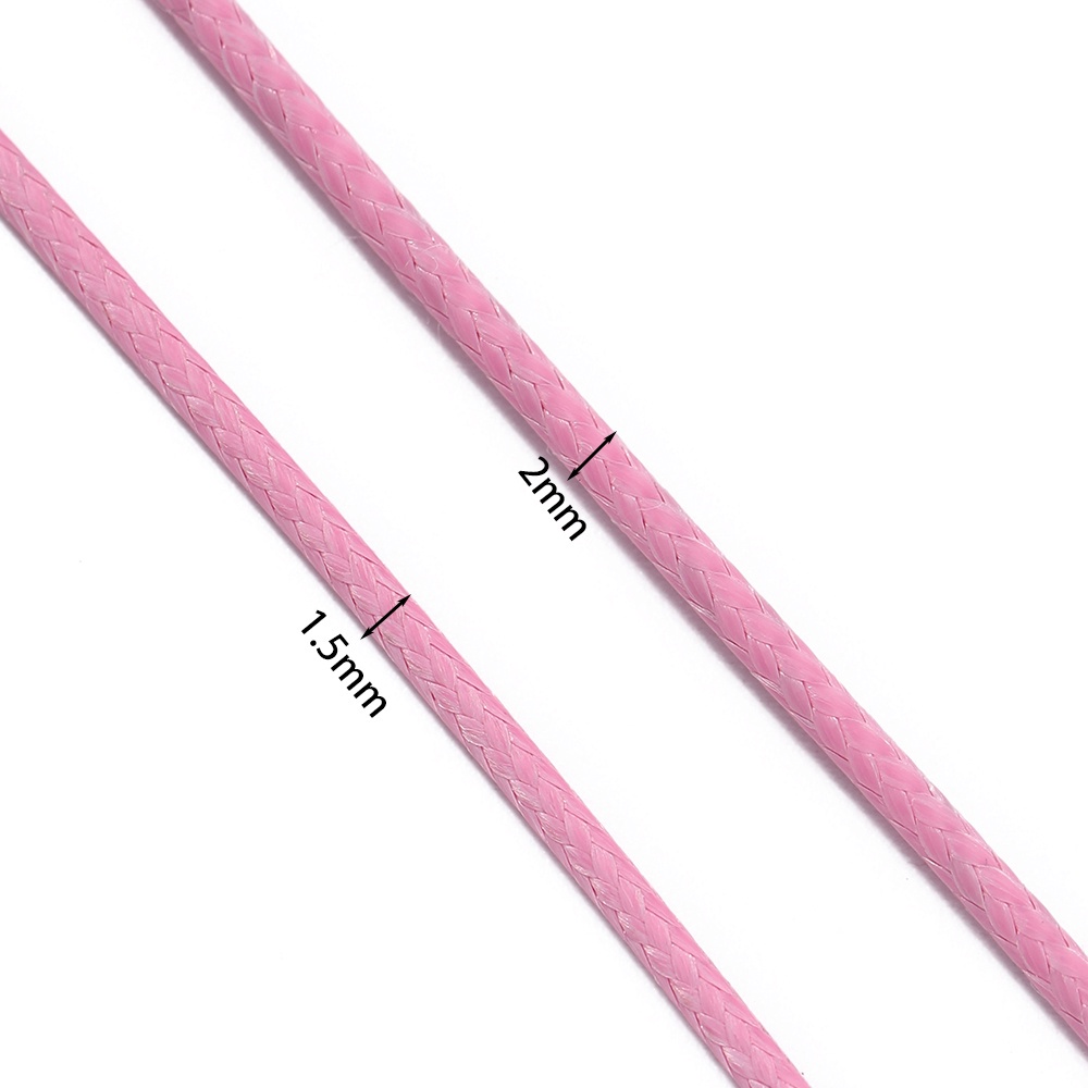 St.kunkka 1.5 / 2mm 50cm 10 cái Sợi bông Sợi Sáp Đồng thau Khóa vòng cổ có thể điều chỉnh