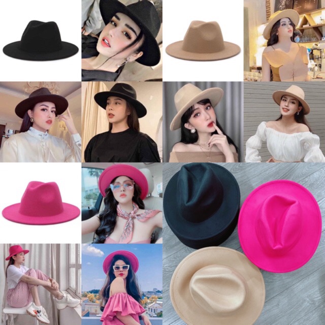 MŨ DA LỘN VÀNH RỘNG SIÊU HOT NỮ