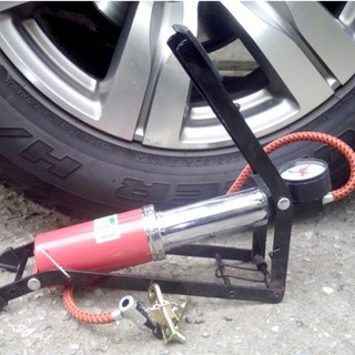 Bơm đạp chân mini 1 Piston tiện dụng - bơm ô tô - bơm xe máy xe đạp