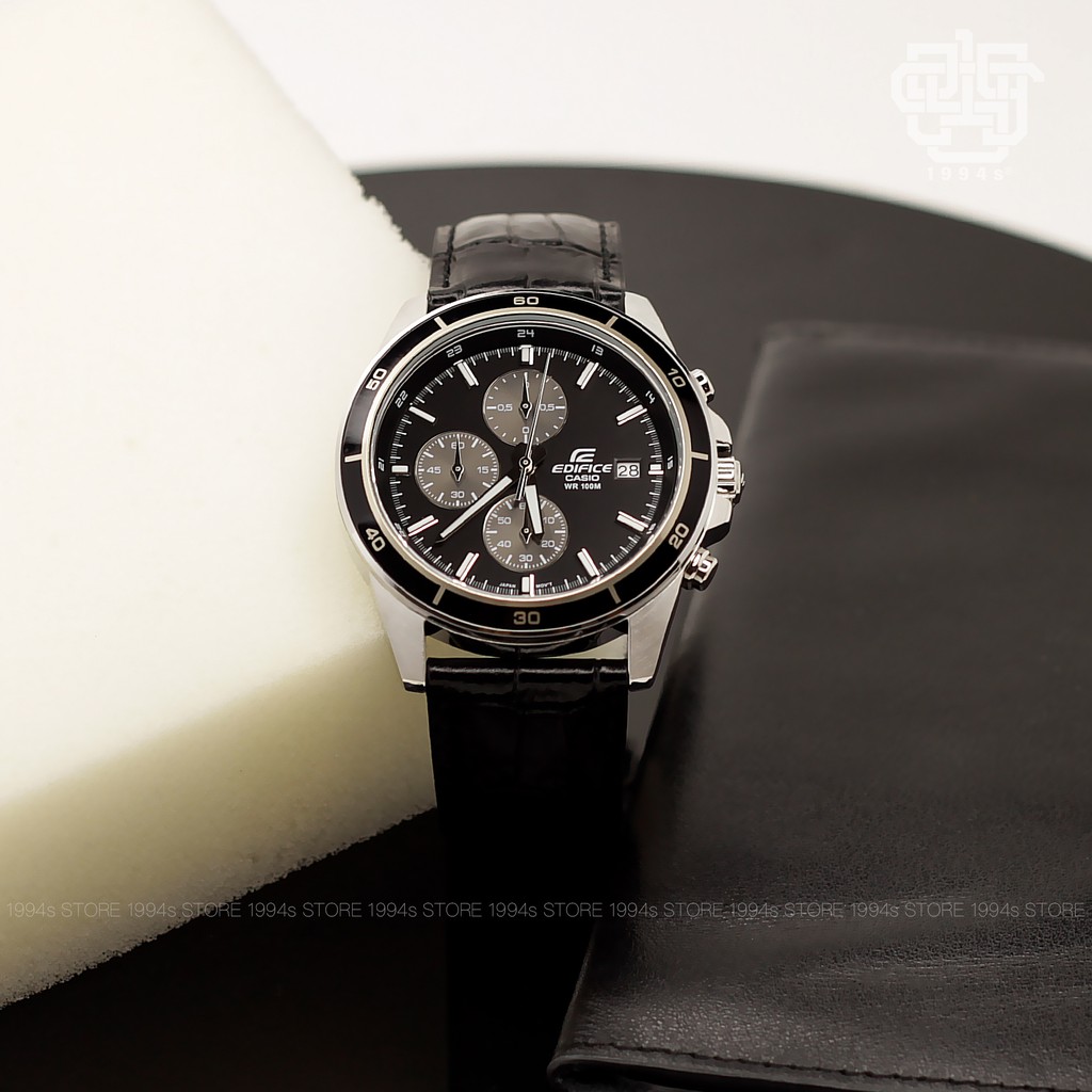 Đồng hồ nam Casio EDIFICE EFR-526 / EFR-526L-1A dây da thật, hàng chính hãng