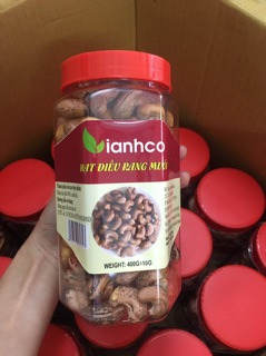 HẠT ĐIỀU RANG MUỐI CAO CẤP 400G
