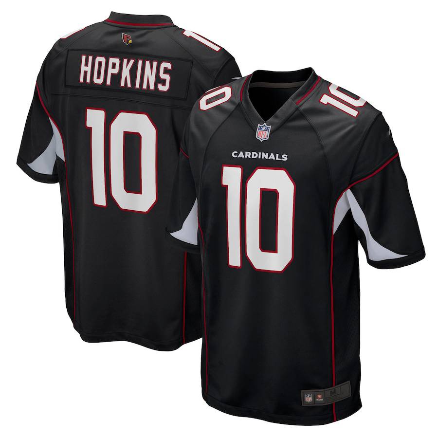 Arizona Cardinals NFL Áo Thun Thể Thao Màu Đen Unisex In Hình Jersey Watt Murray Baker Hopkins