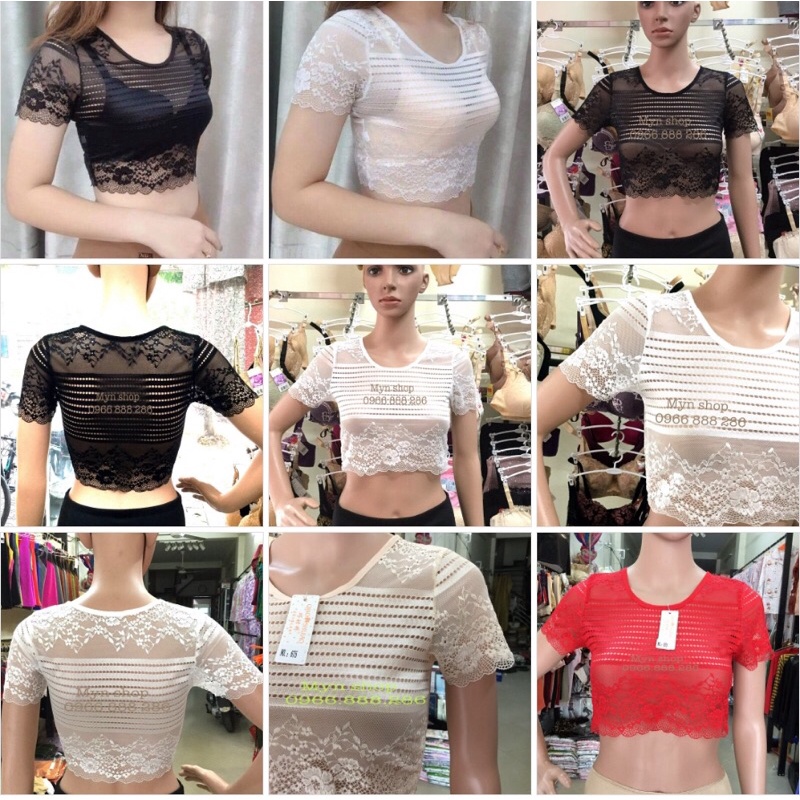 Áo ren mặc trong váy sát nách