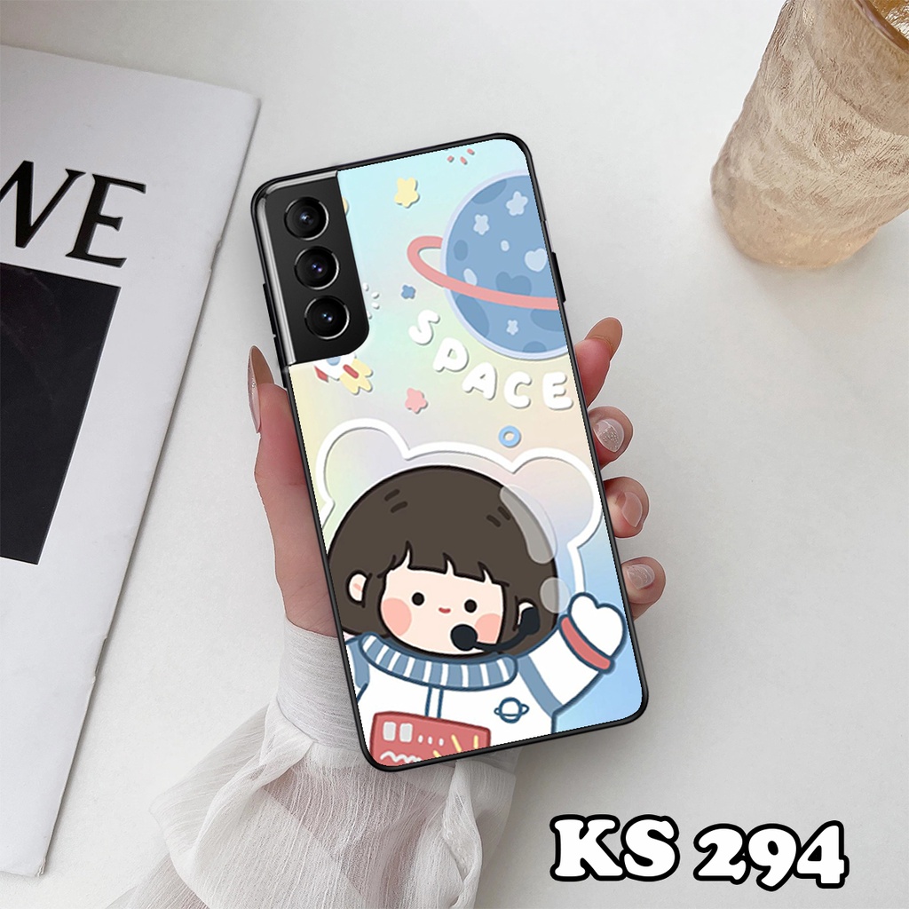 Ốp lưng Samsung S21 - S21 Plus - S21 Ultra - S21 FE - Ốp Samsung in hình Ngân hà &amp; Roro Jumb - Lưng nhám viền TPU