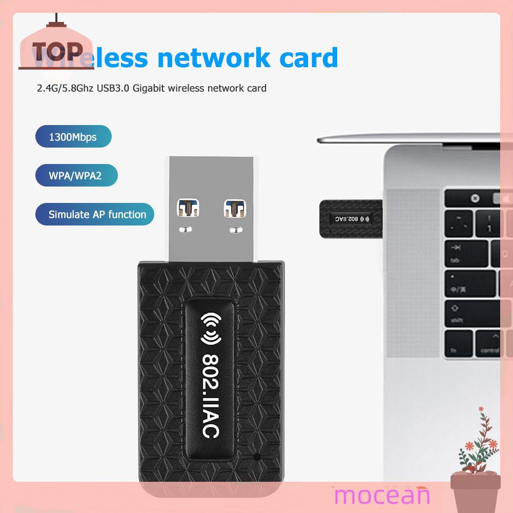 Usb 3.0 Wifi Dongle 1300m 2.4 + 5.8g Băng Tần Kép Mocean | BigBuy360 - bigbuy360.vn