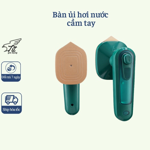 Bàn ủi hơi nước cầm tay, bàn là hơi nước cầm tay mini tiện dụng đi du lịch công suất 33W