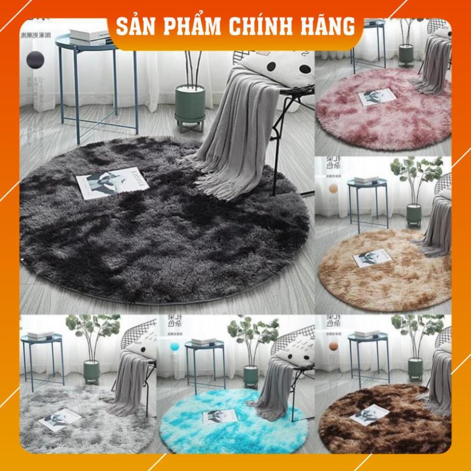 Thảm Lông Chụp Ảnh Trải Sàn, Thảm Lông Tròn -  Kích Thước 1m x 1m