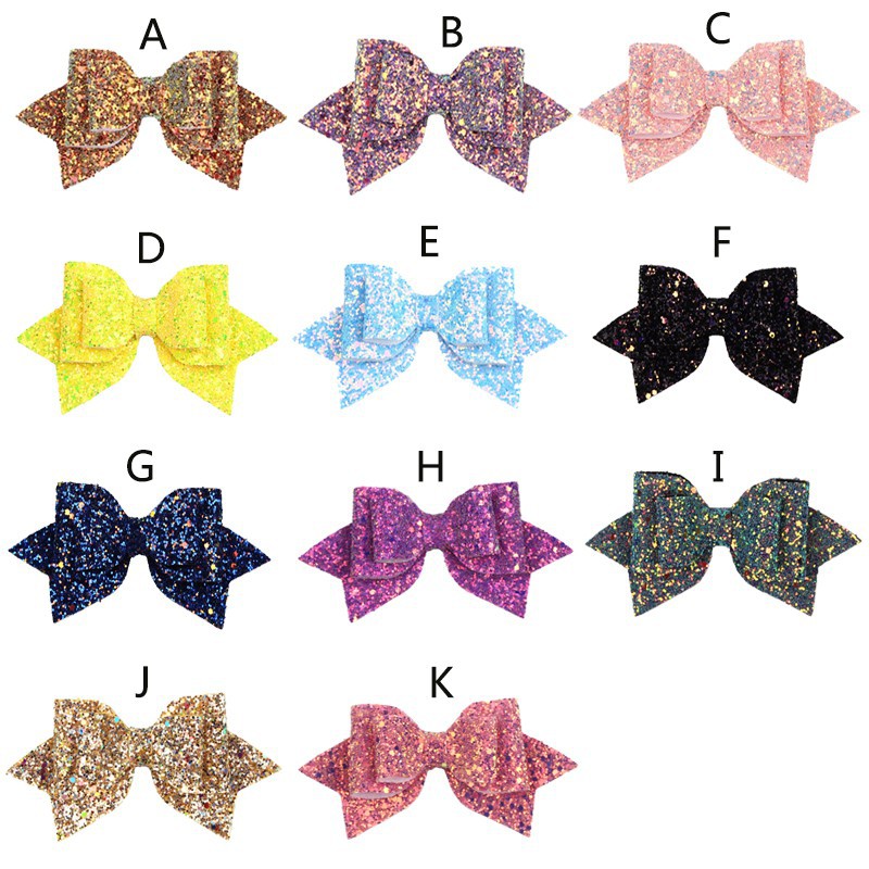 Kẹp tóc hình nơ 11 màu lựa chọn cho bé gái