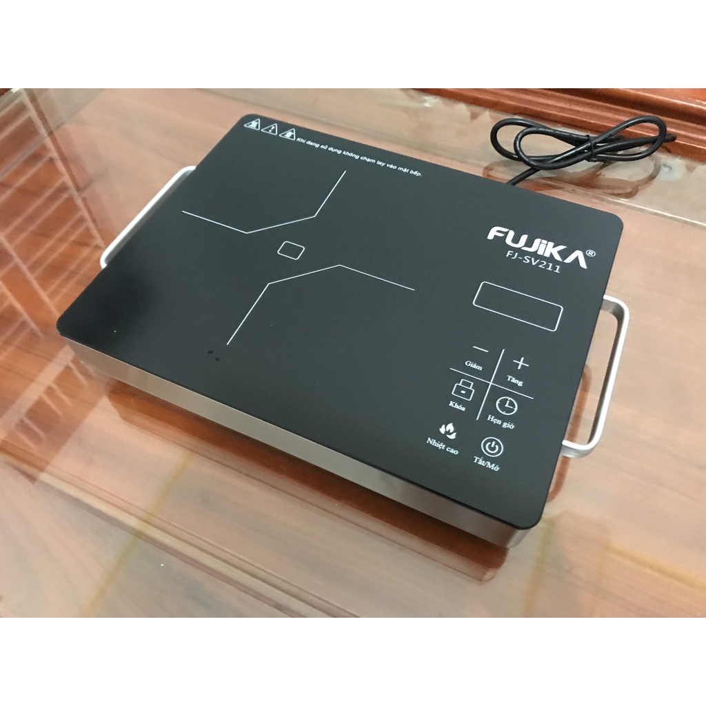 Bếp Điện Hồng Ngoại công suất cao 2000W,Bếp Điện,Bếp Nấu Lẩu,Bếp Hồng Ngoại Fujika FJ-SV211 Mặt Kính Ceramic Đa Năng Nấu