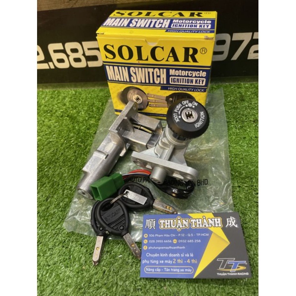 Khoá máy sport 6 cạnh chống trộm / chống bẻ - Xipo - RGV - Satria 2000