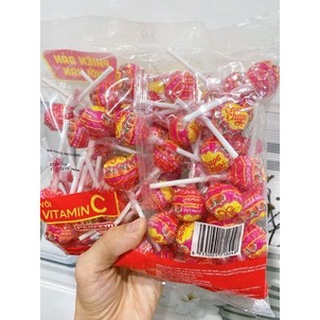 kẹo mút chupa chups vị dâu 10 cây