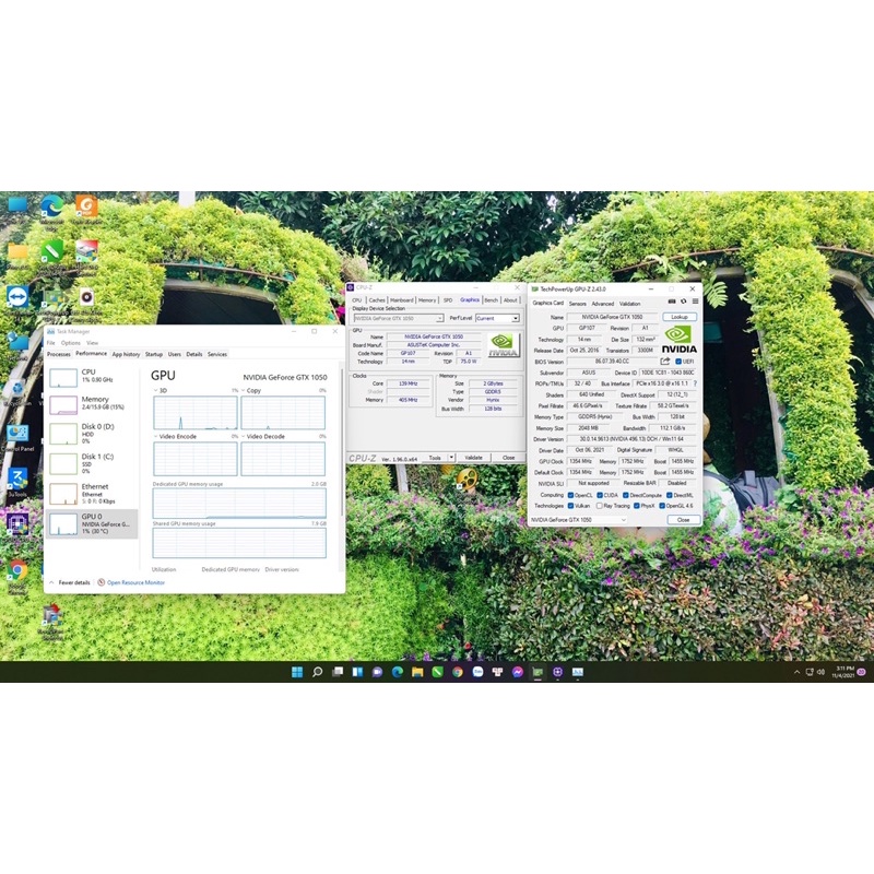 Asus Dual GTX 1050 2GB 128bit DDR5