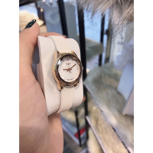 Đồng Hồ Nữ JA-723B Julius Hàn Quốc Dây Da (Trắng)